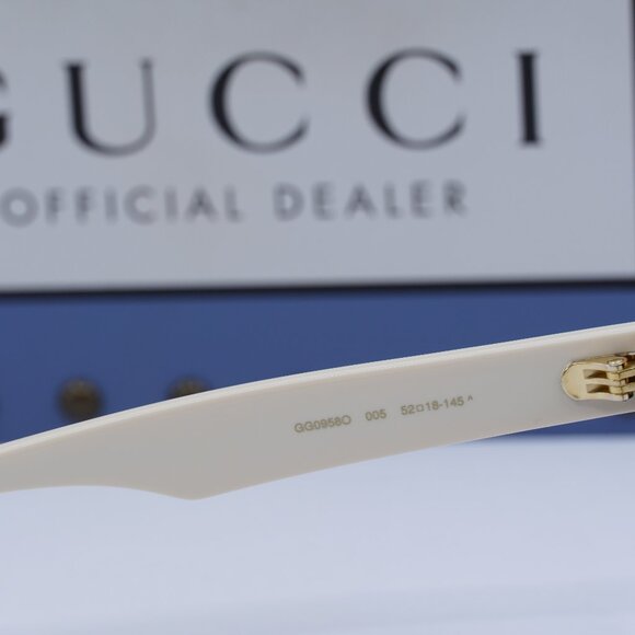 FINAL PRICE NEW GUCCI GG0958O 005 BLACK AND WHITE EYEGLASSES - Picture 7 of 10